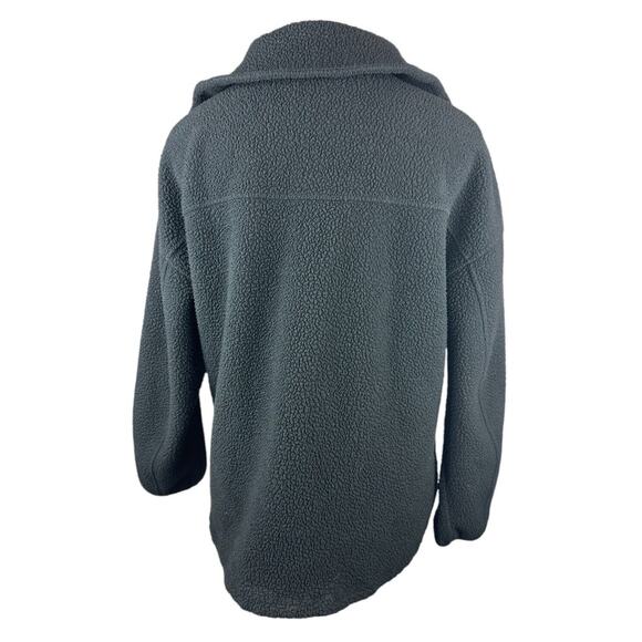 Varley Donley Fleece Jacket Black Oversized Full Zip High Neck Womens Size Large - Picture 12 of 16